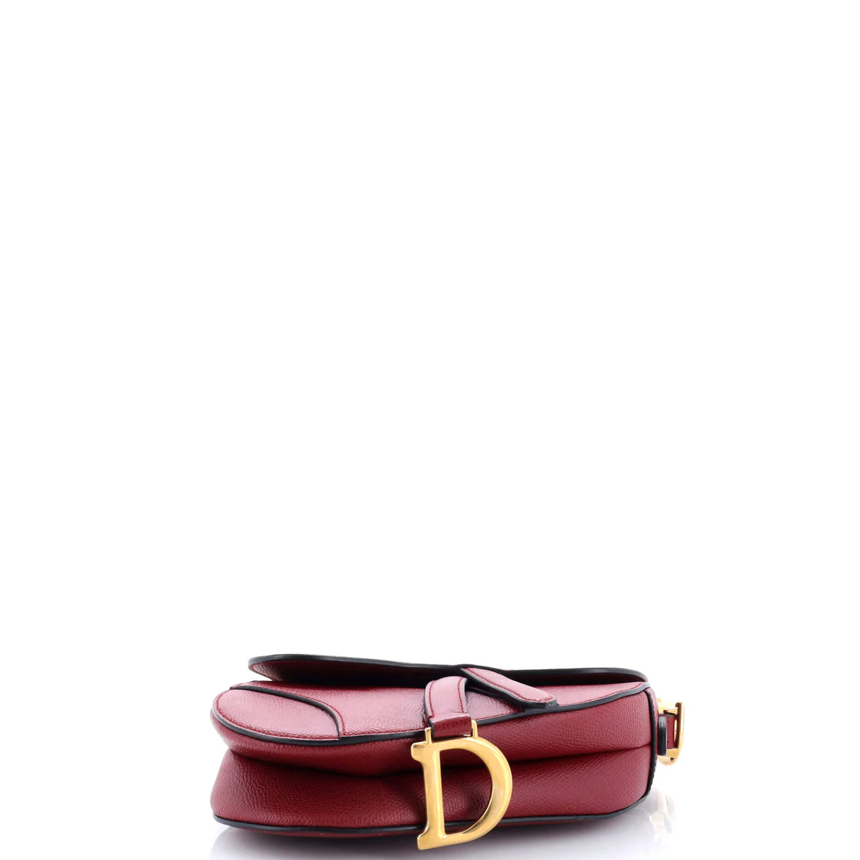 Saddle Handbag with Strap Leather Mini - Deep Luxury