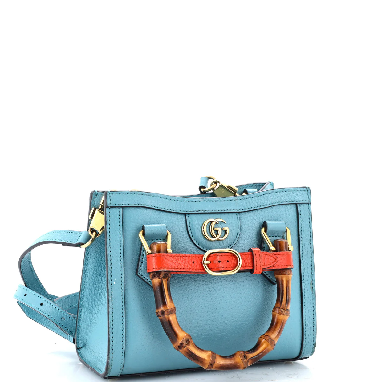 Diana NM Bamboo Handle Tote Leather Mini - Deep Luxury