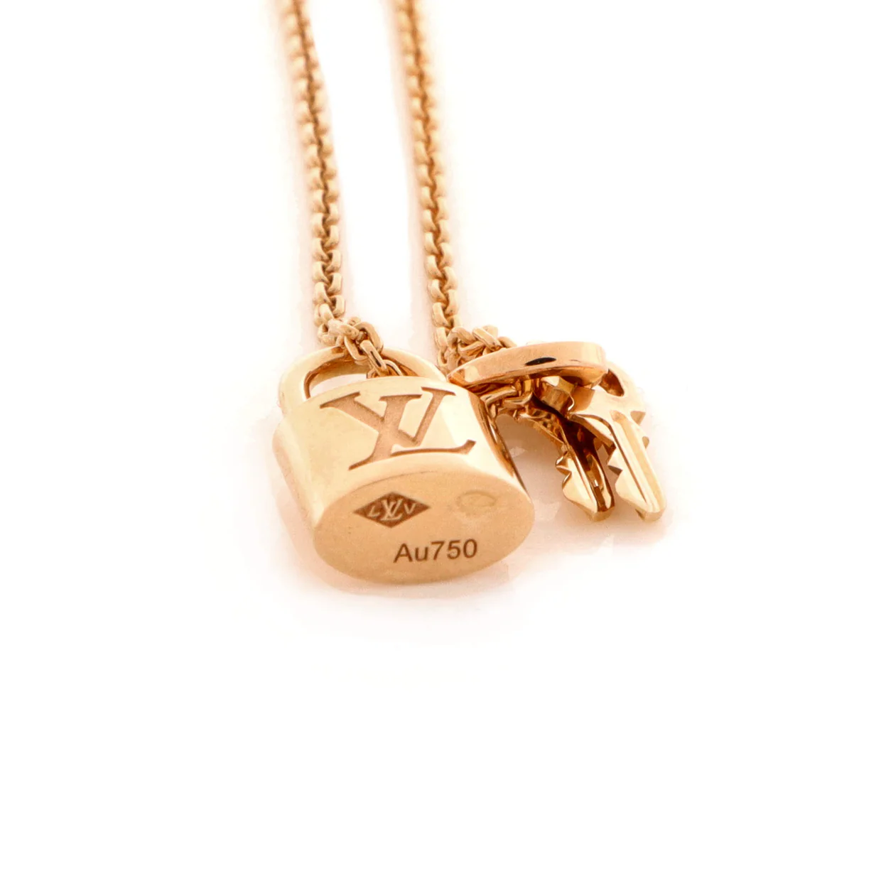 Lockit Pendant Necklace 18K Rose Gold - Deep Luxury