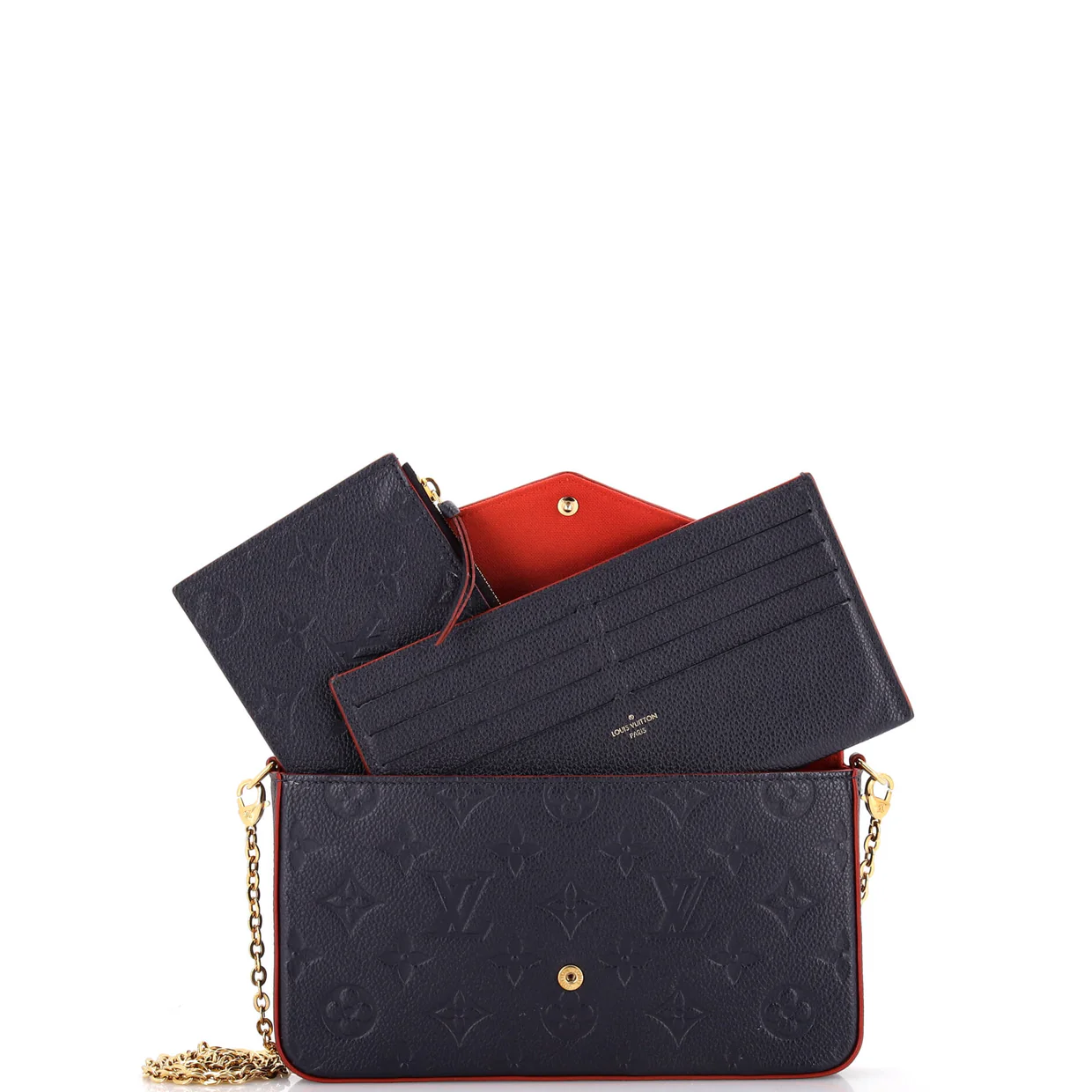 Felicie Pochette Monogram Empreinte Leather - Deep Luxury