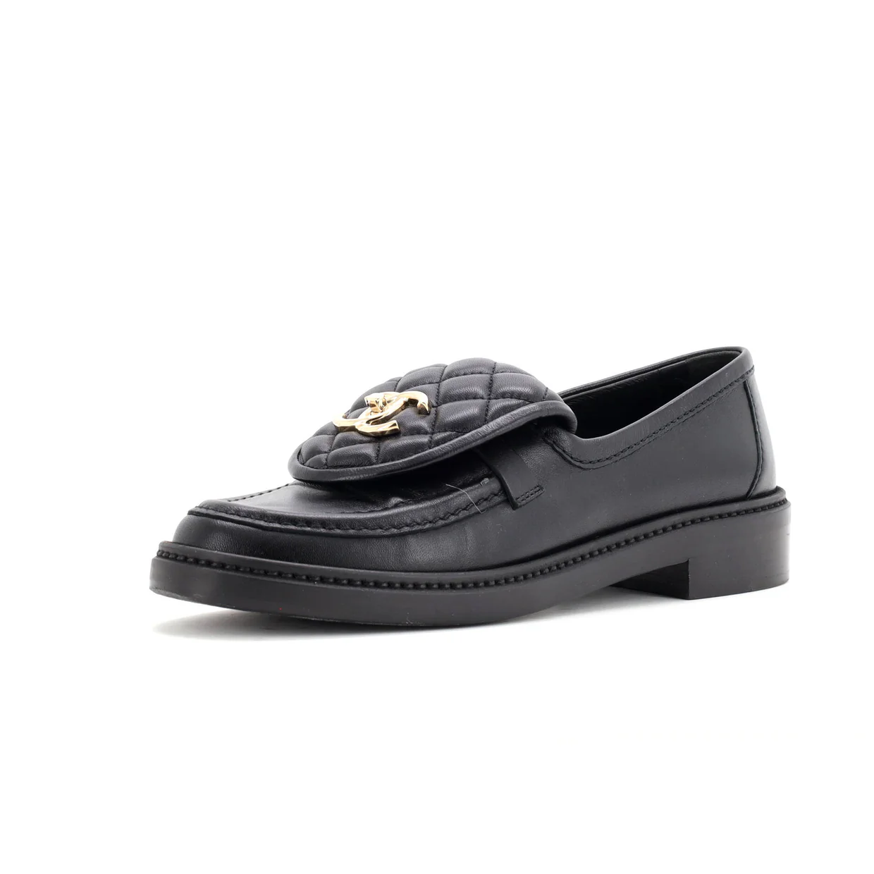 Women's CC Loafers Quilted Leather - Deep Luxury