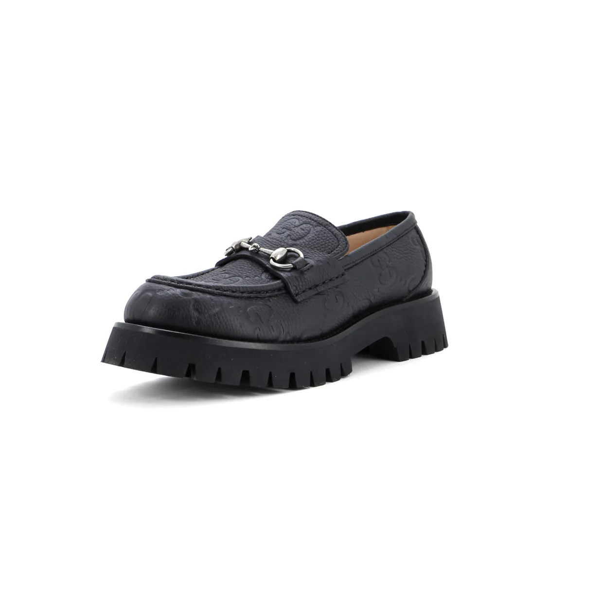Women's Harald Horsebit Loafers GG Embossed Leather - Deep Luxury