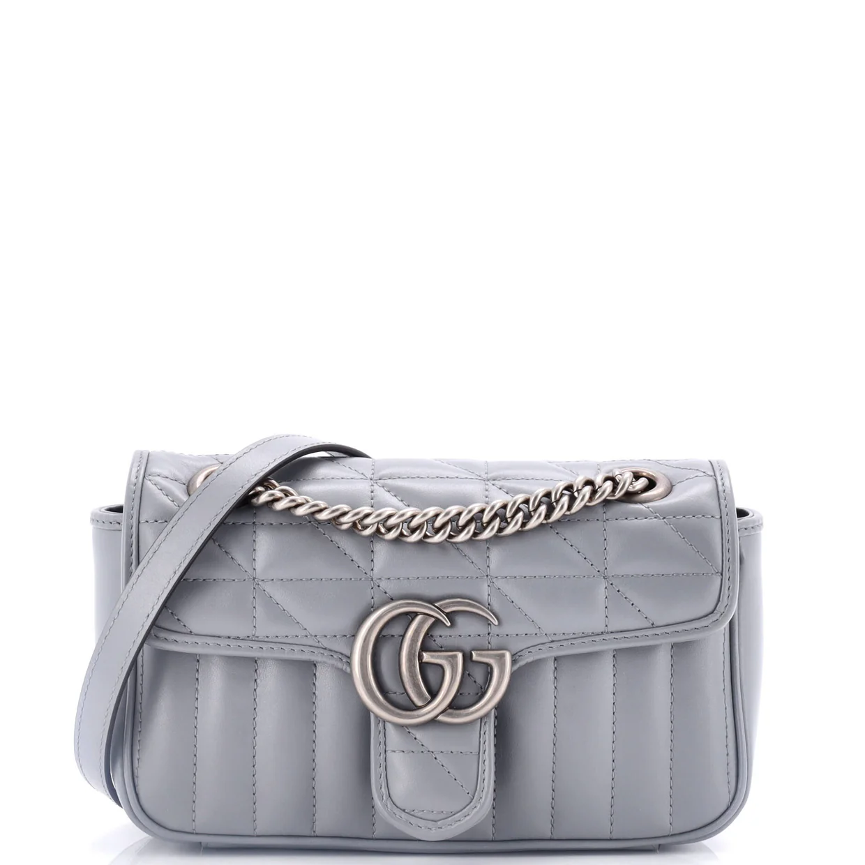 GG Marmont Flap Bag Mixed Matelasse Leather Mini - Deep Luxury