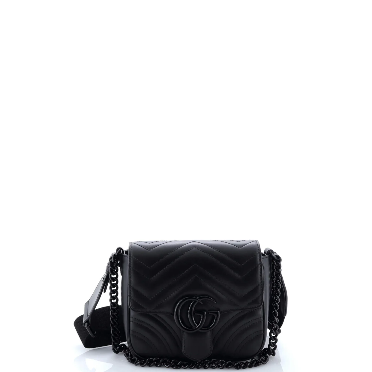 GG Marmont Convertible Flap Shoulder Bag Matelasse Leather Mini - Deep Luxury