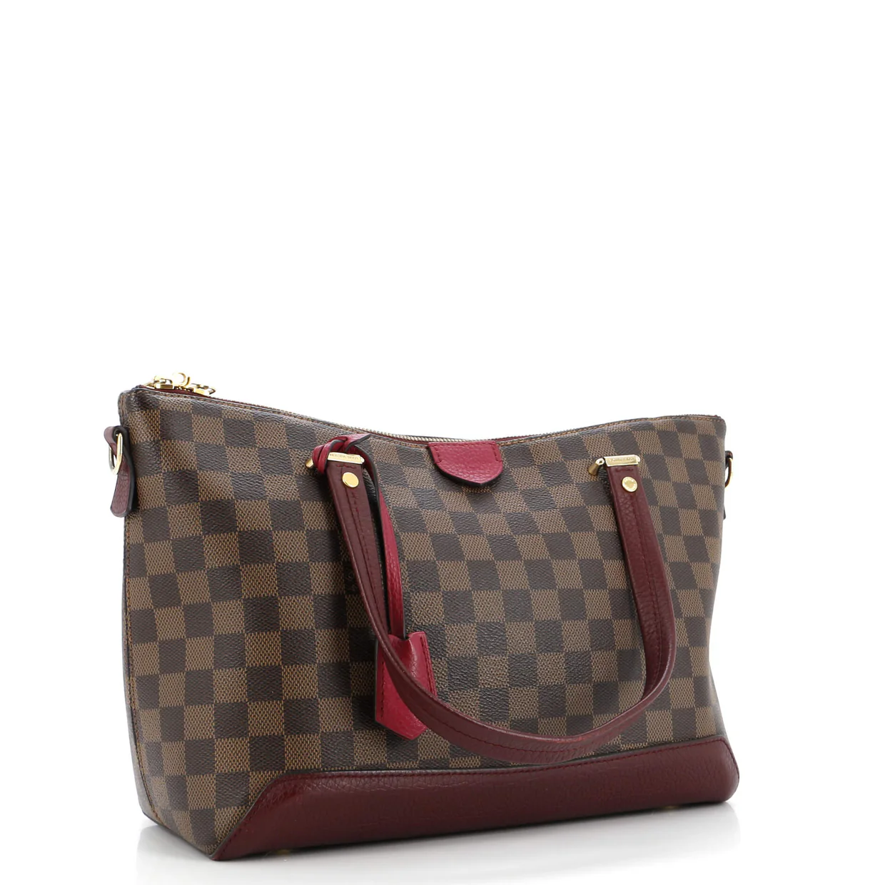 Hyde Park Handbag Damier with Leather - Deep Luxury