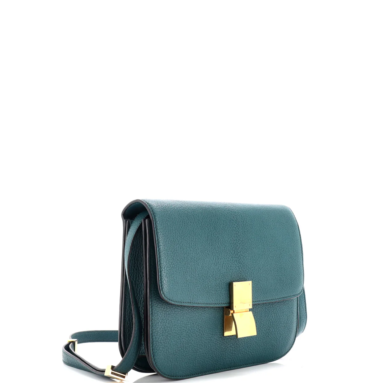 Classic Box Bag Grainy Leather Medium - Deep Luxury