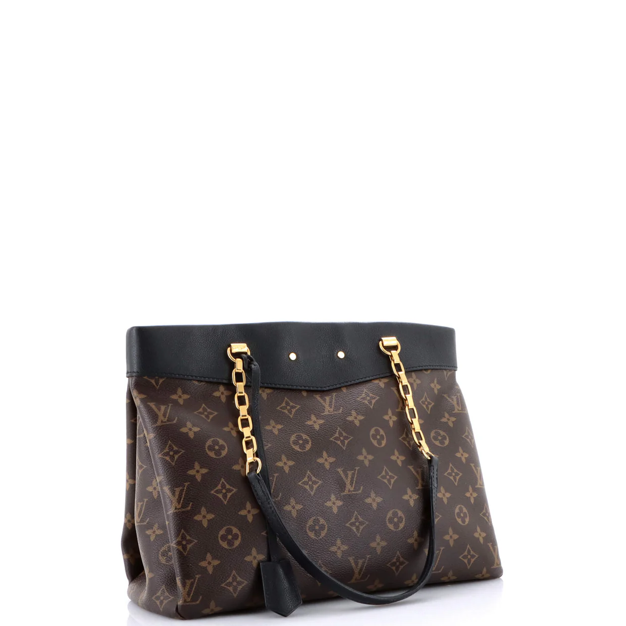 Pallas Shopper Monogram Canvas and Calfskin - Deep Luxury