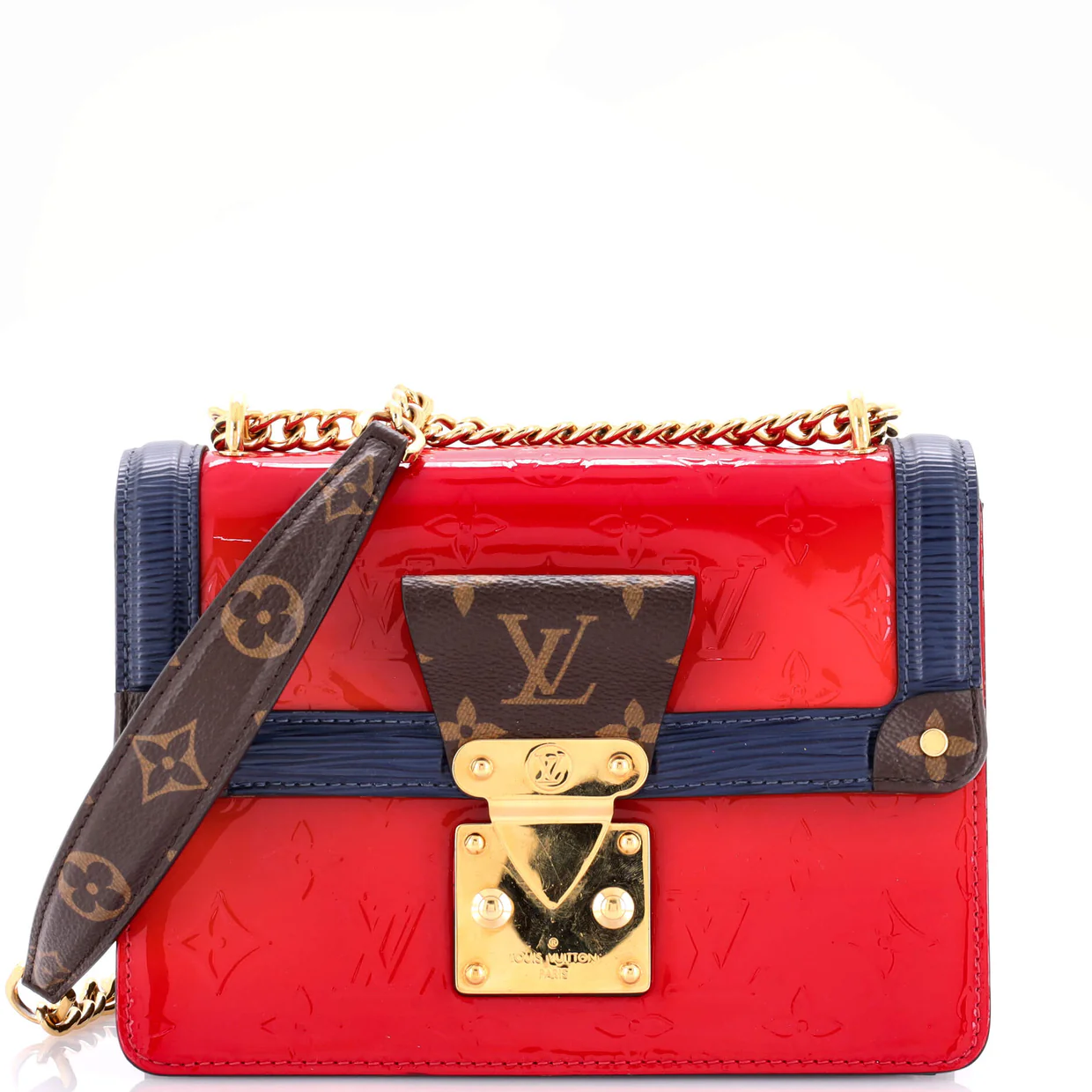 Wynwood Handbag Monogram Vernis with Monogram Canvas and Epi Leather - Deep Luxury