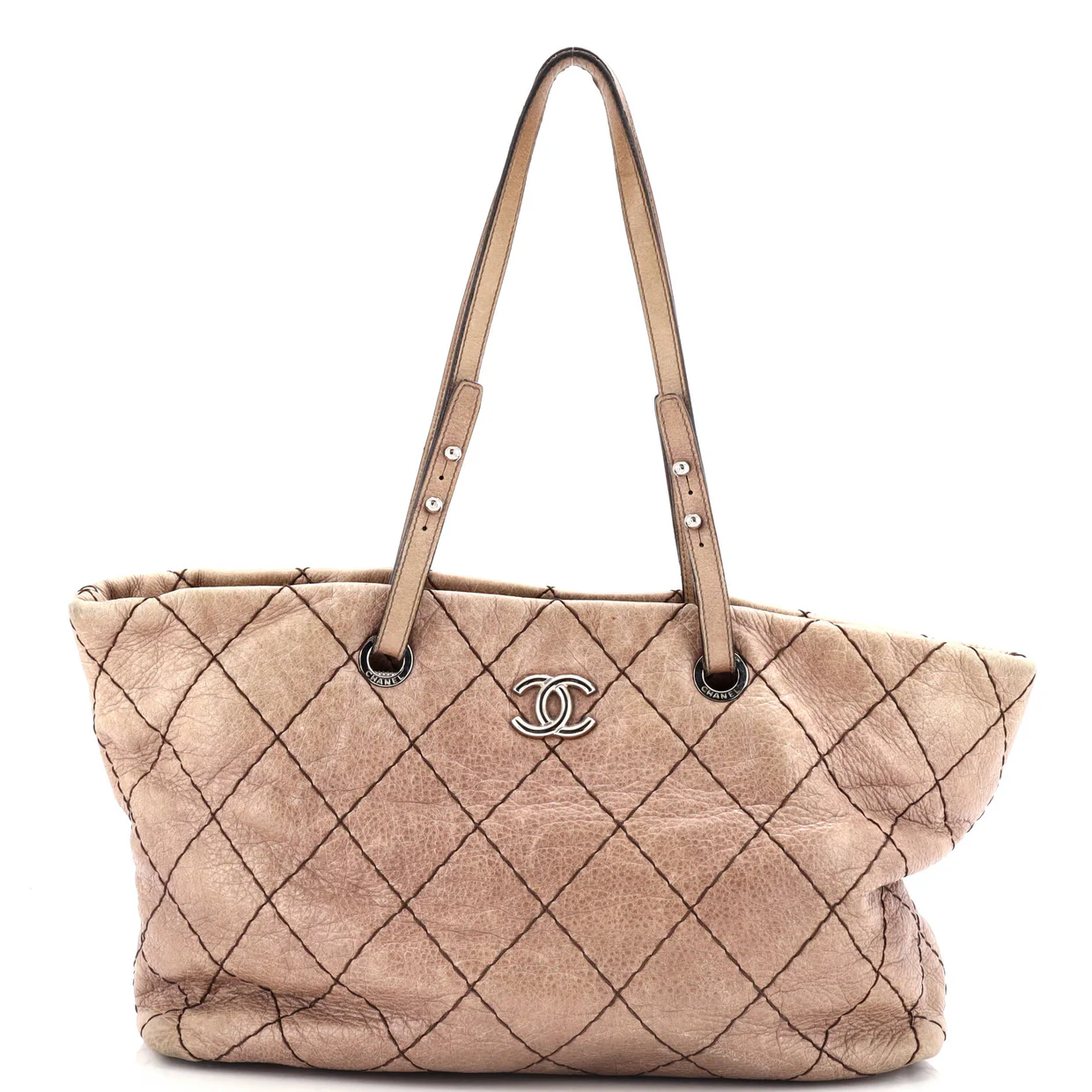 On The Road Tote Quilted Leather Large - Deep Luxury