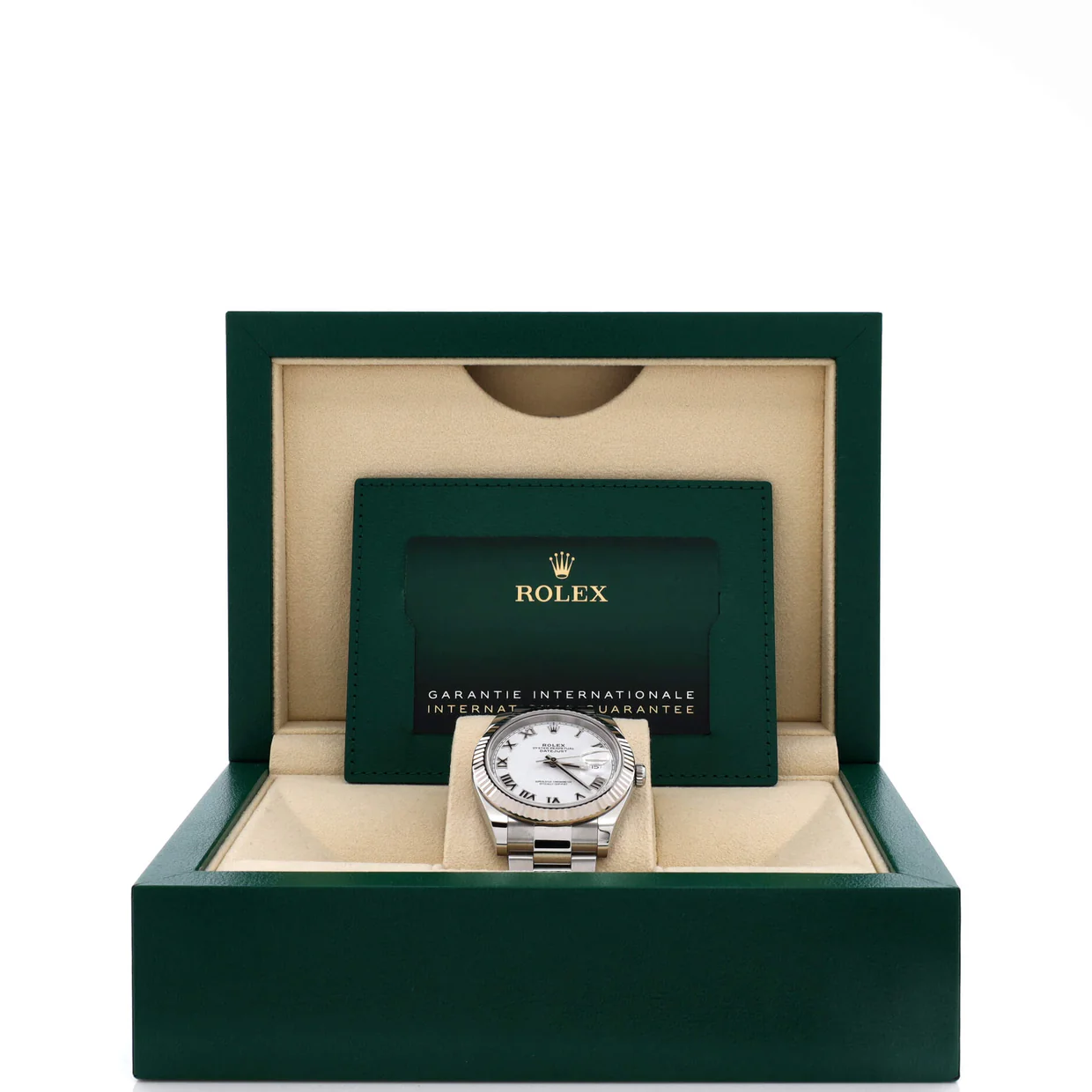 Oyster Perpetual Datejust Automatic Watch Stainless Steel and White Gold 41 - Deep Luxury