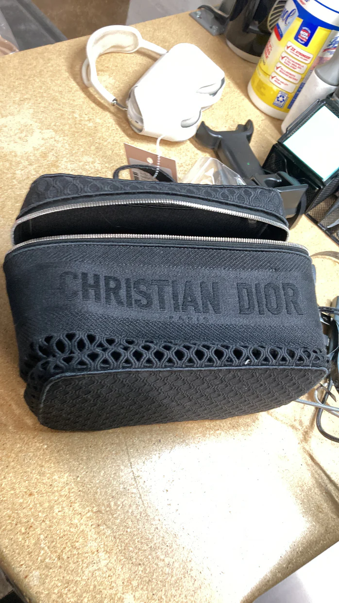 DiorTravel Vanity Case Embroidered Canvas with Mesh - Deep Luxury