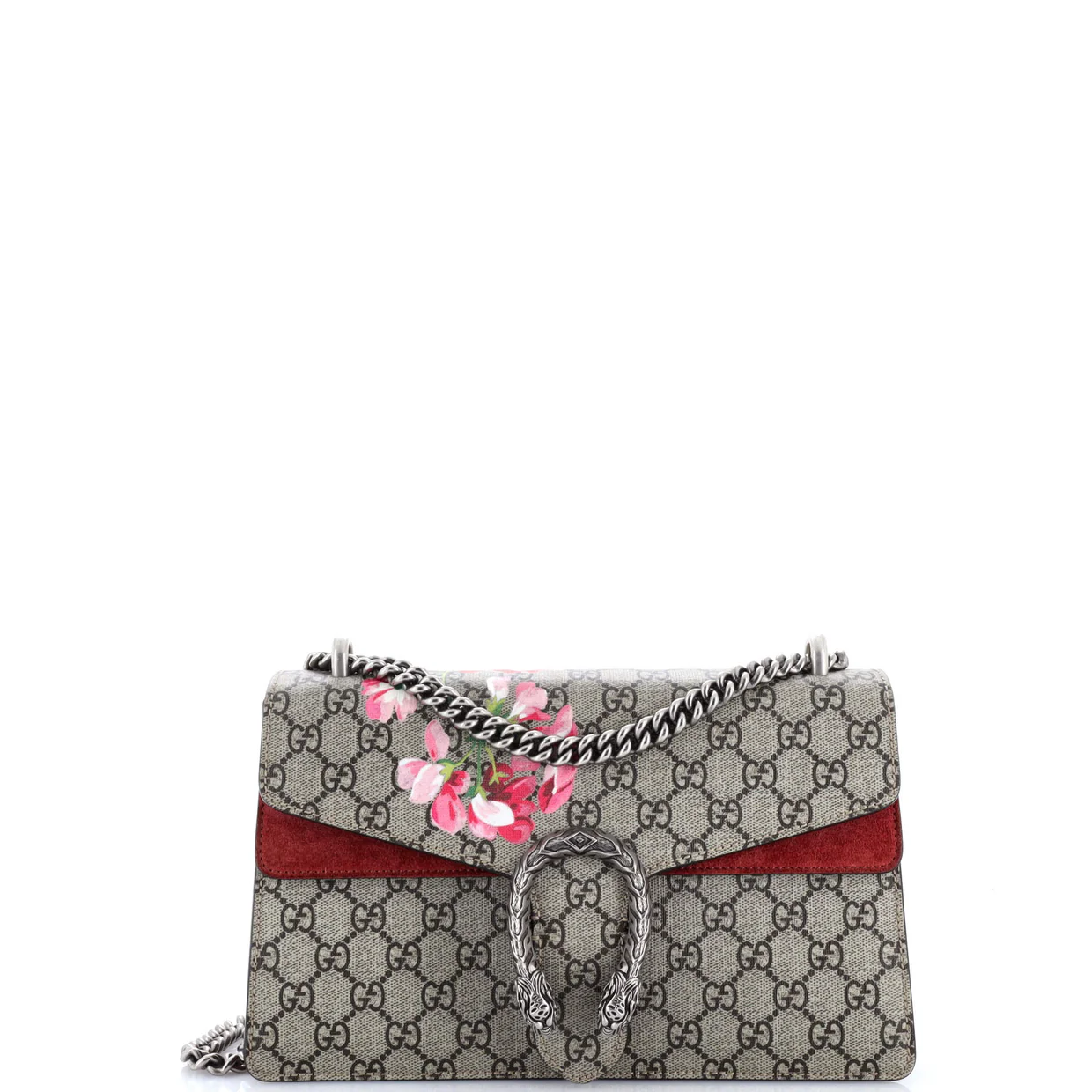 Dionysus Bag Blooms Print GG Coated Canvas Small - Deep Luxury