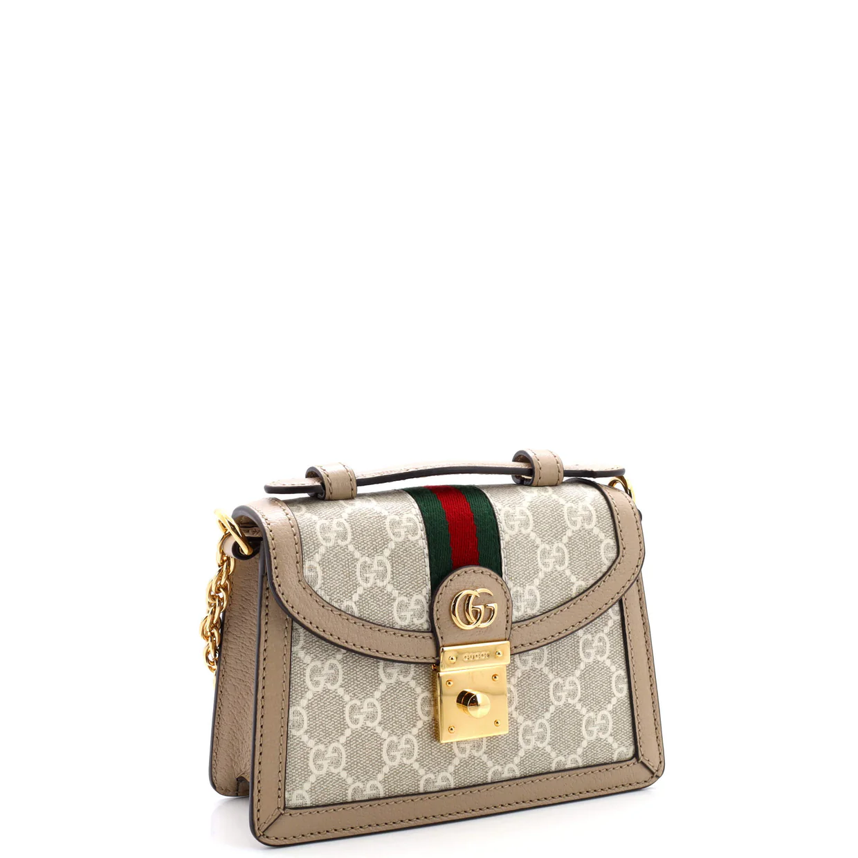 Ophidia Flap Top Handle Bag GG Coated Canvas Mini - Deep Luxury