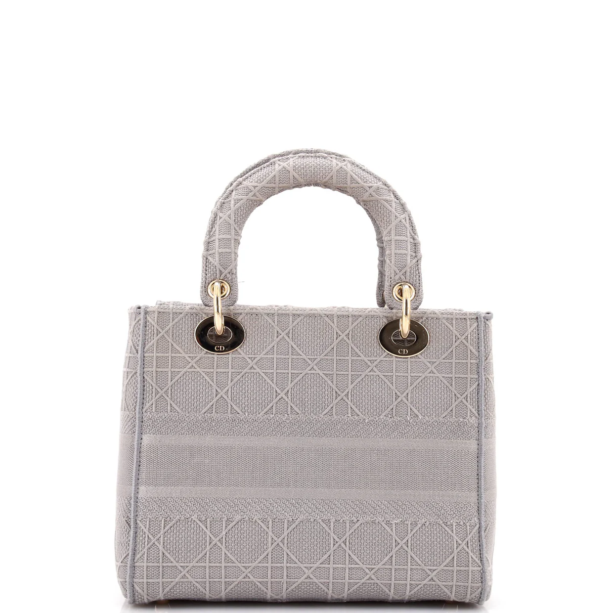 Lady D-Lite Bag Cannage Embroidered Canvas Medium - Deep Luxury