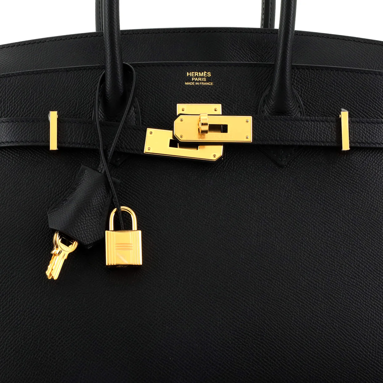 Birkin Sellier Bag Noir Epsom with Gold Hardware 30 - Deep Luxury