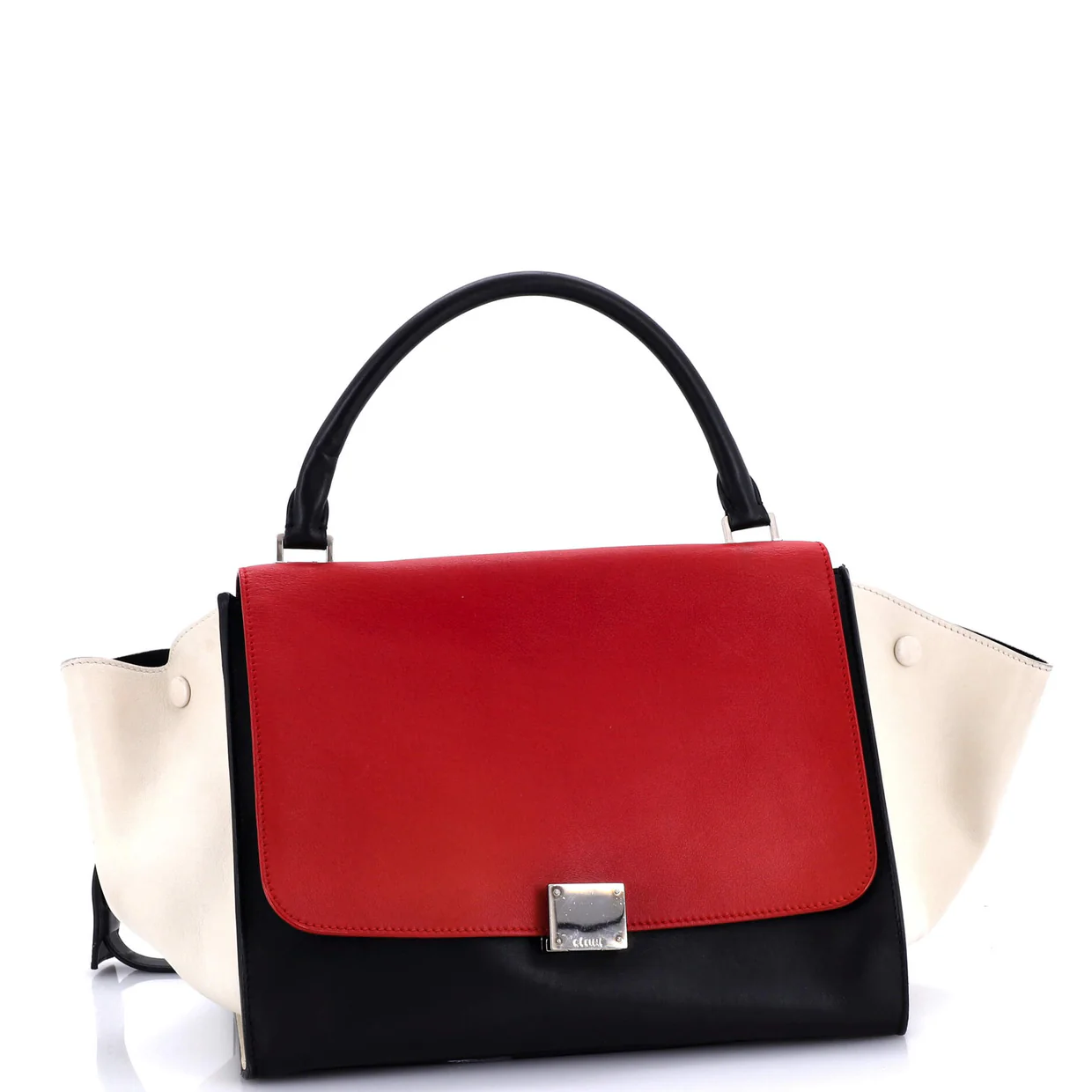 Tricolor Trapeze Bag Leather Medium - Deep Luxury