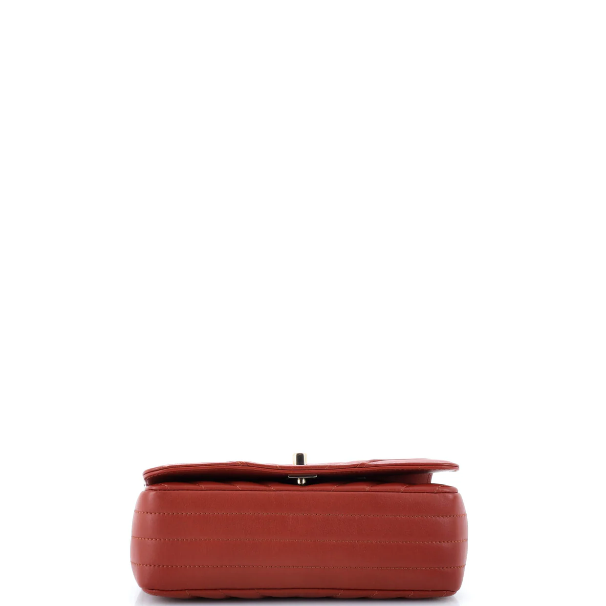 Statement Flap Bag Chevron Calfskin Mini - Deep Luxury