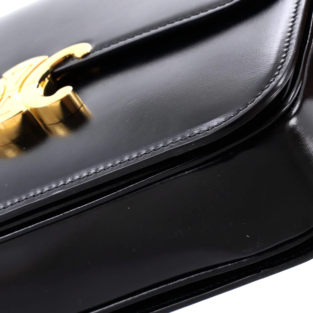 Triomphe Shoulder Bag Smooth Calfskin Medium - Deep Luxury