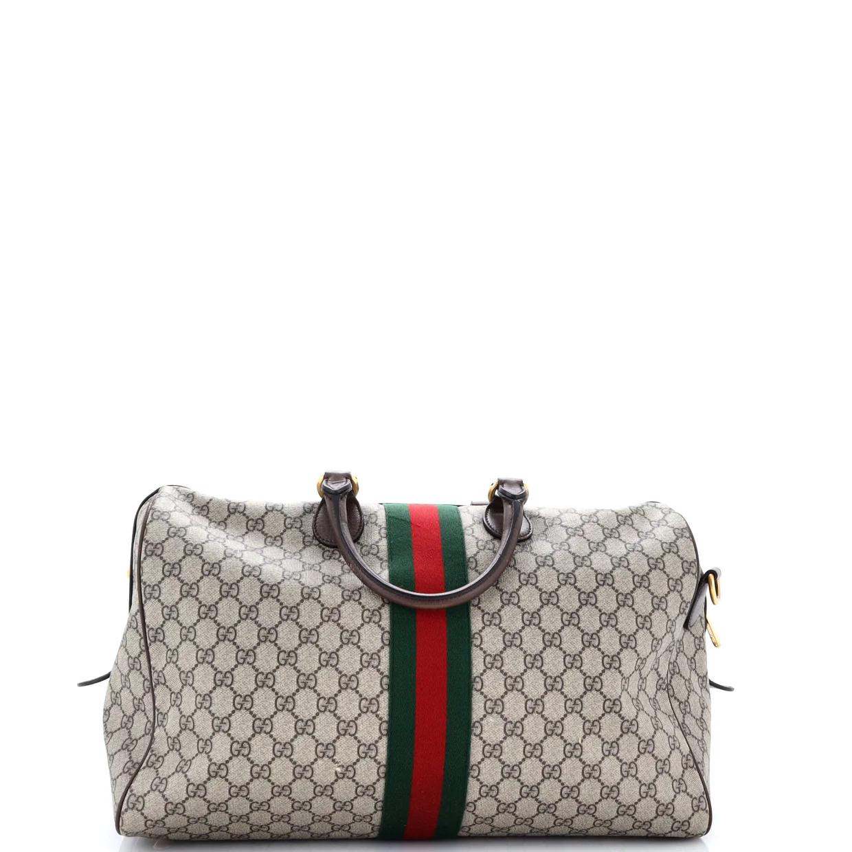 Ophidia Carry On Duffle Bag GG Coated Canvas Medium - Deep Luxury