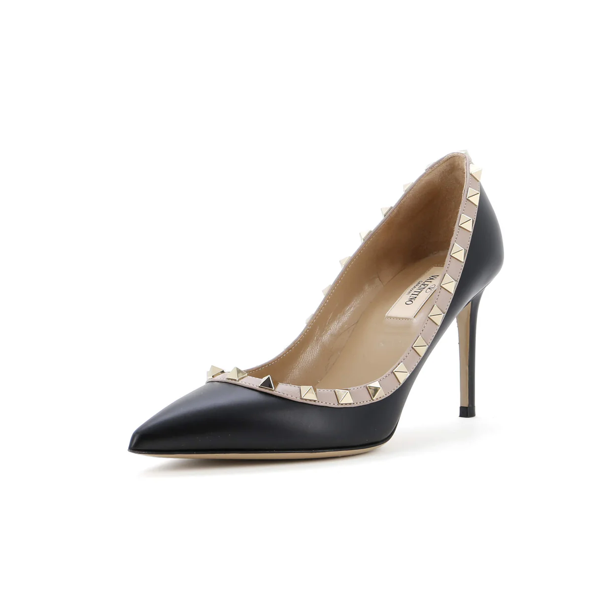 Women's Rockstud Pumps Leather - Deep Luxury