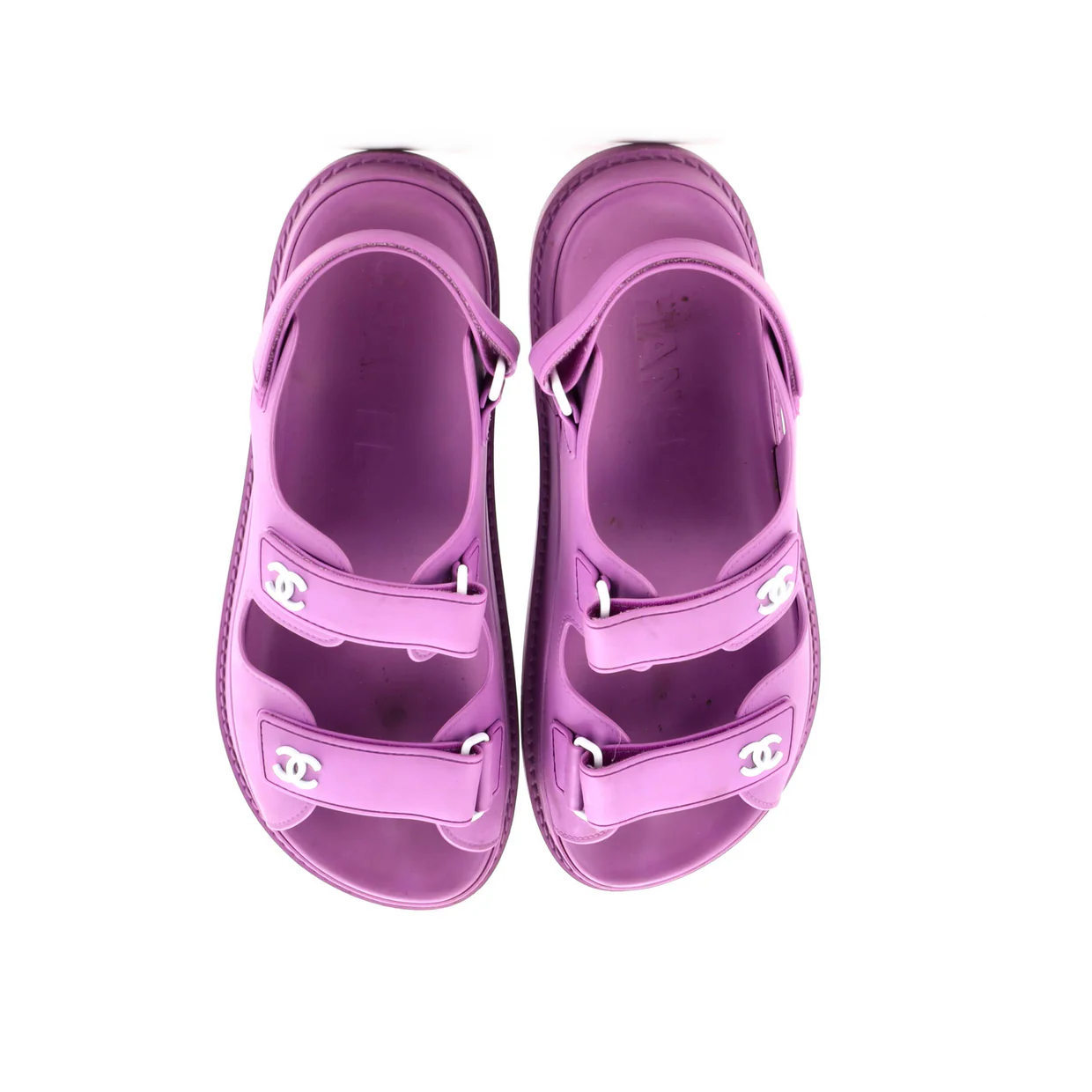 Women's Velcro Dad Sandals Rubber - Deep Luxury