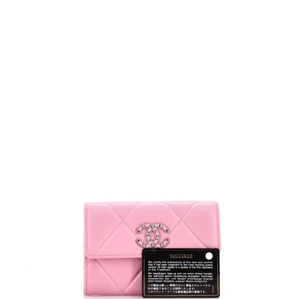 19 Flap Wallet Quilted Lambskin Small - Deep Luxury