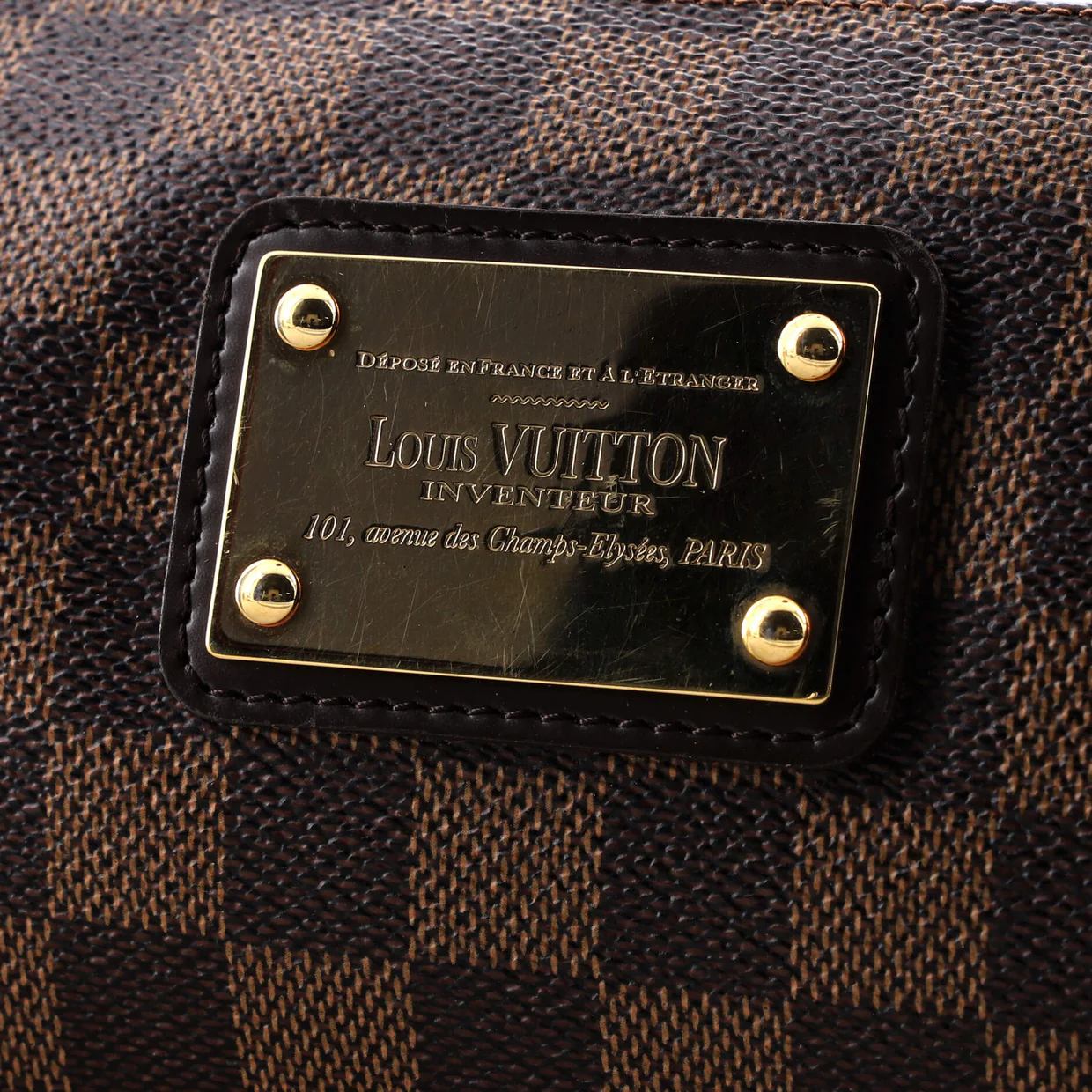 Eva Handbag Damier - Deep Luxury