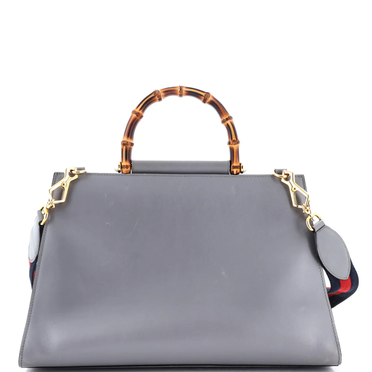 Nymphaea Top Handle Bag Leather Medium - Deep Luxury