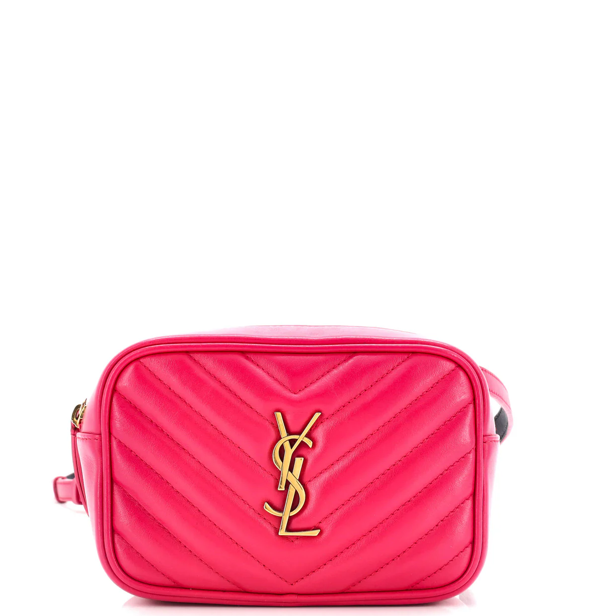 Lou Belt Bag Matelasse Chevron Leather - Deep Luxury