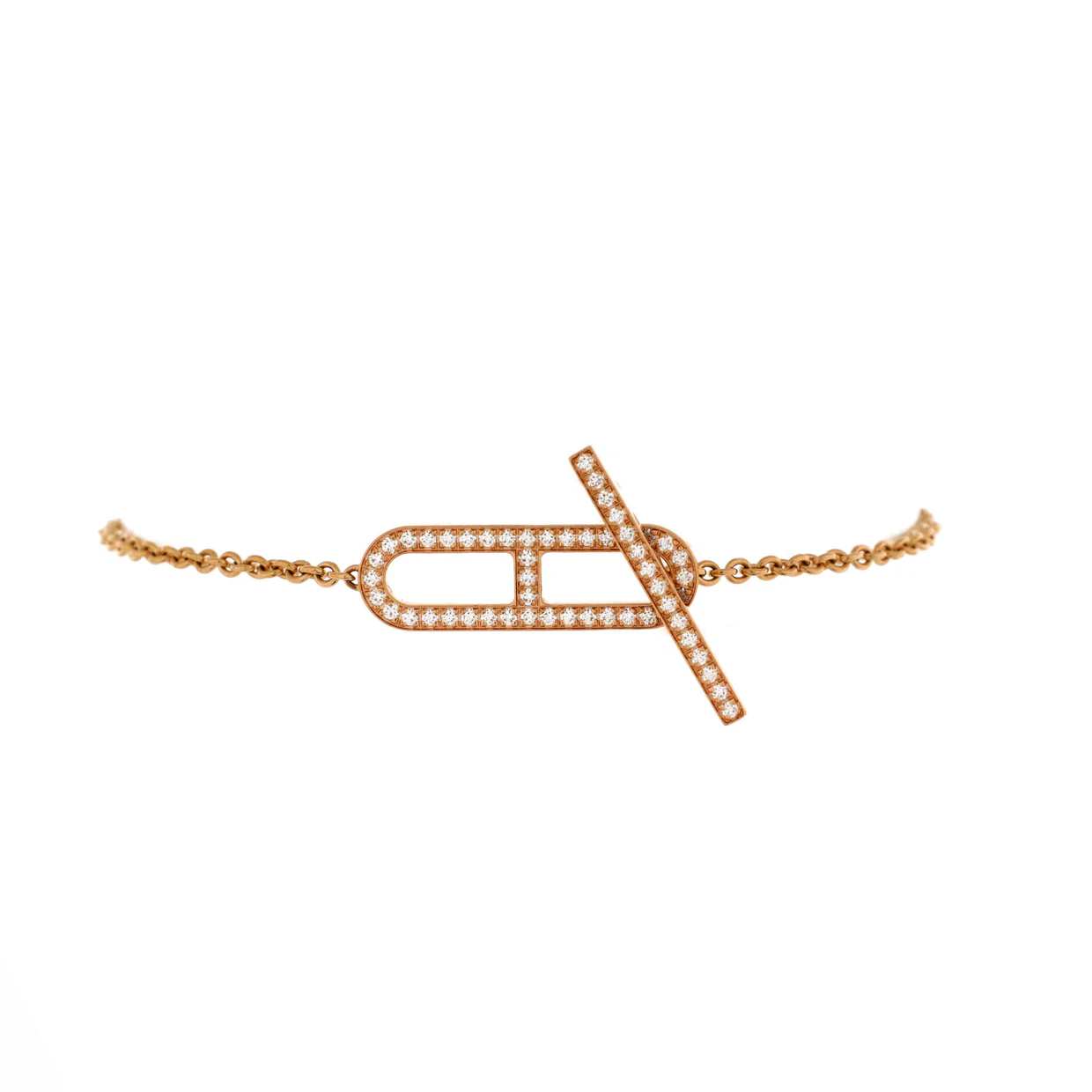 Ever Chaine D'Ancre Bracelet 18K Rose Gold with Diamonds - Deep Luxury