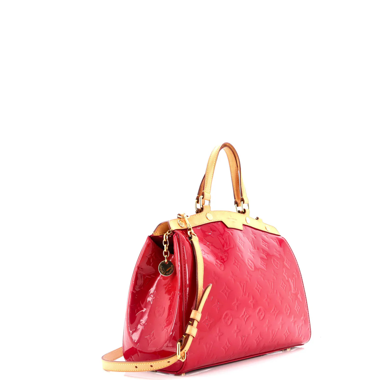 Brea Handbag Monogram Vernis MM - Deep Luxury