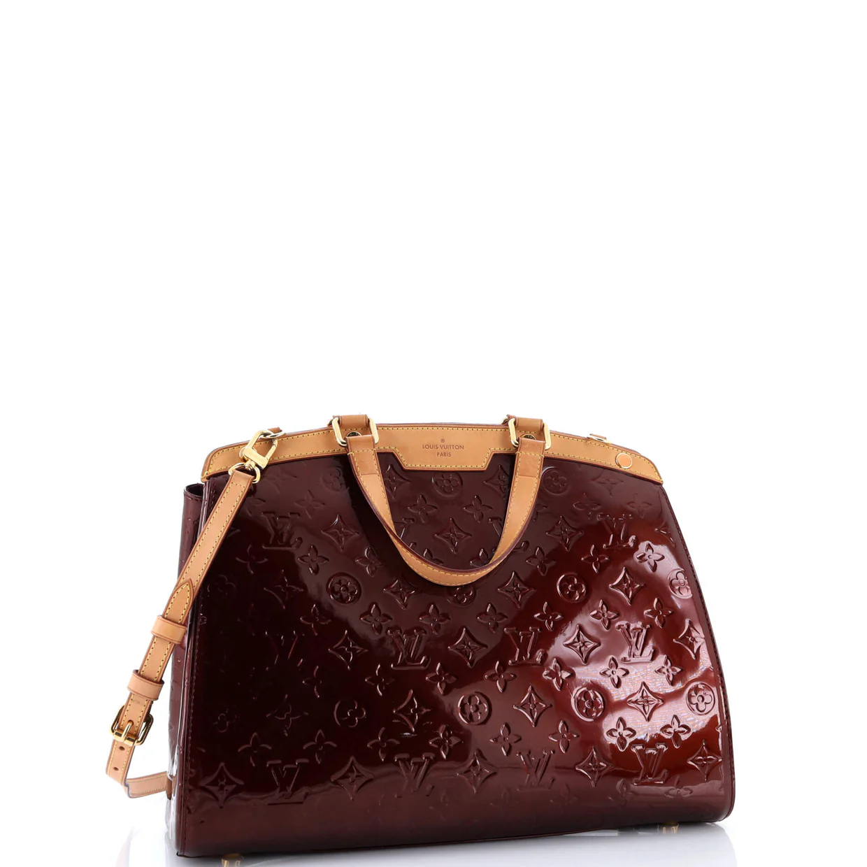 Brea Handbag Monogram Vernis GM - Deep Luxury