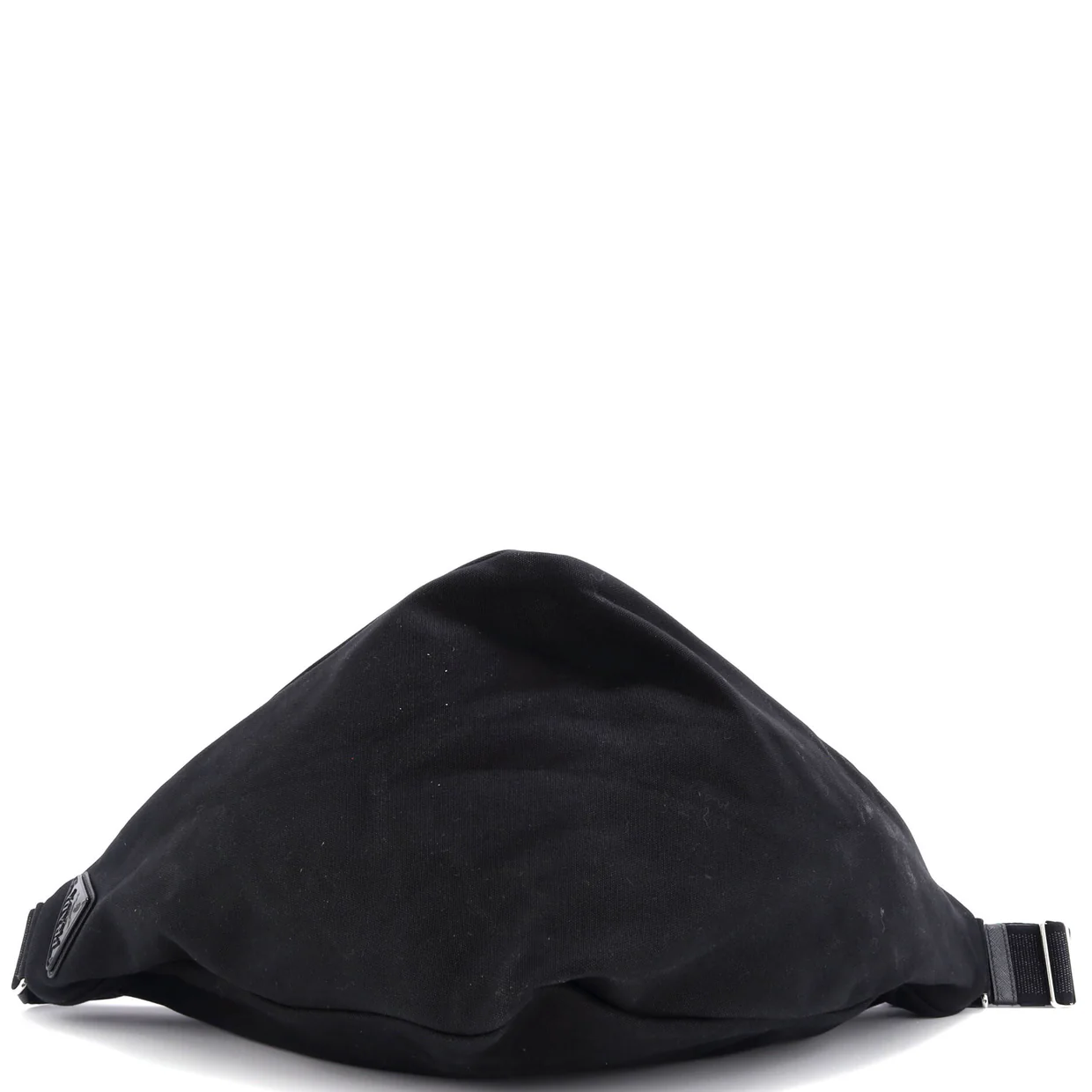 Triangle Logo Zip Crossbody Bag Embossed Canvas Large - Deep Luxury