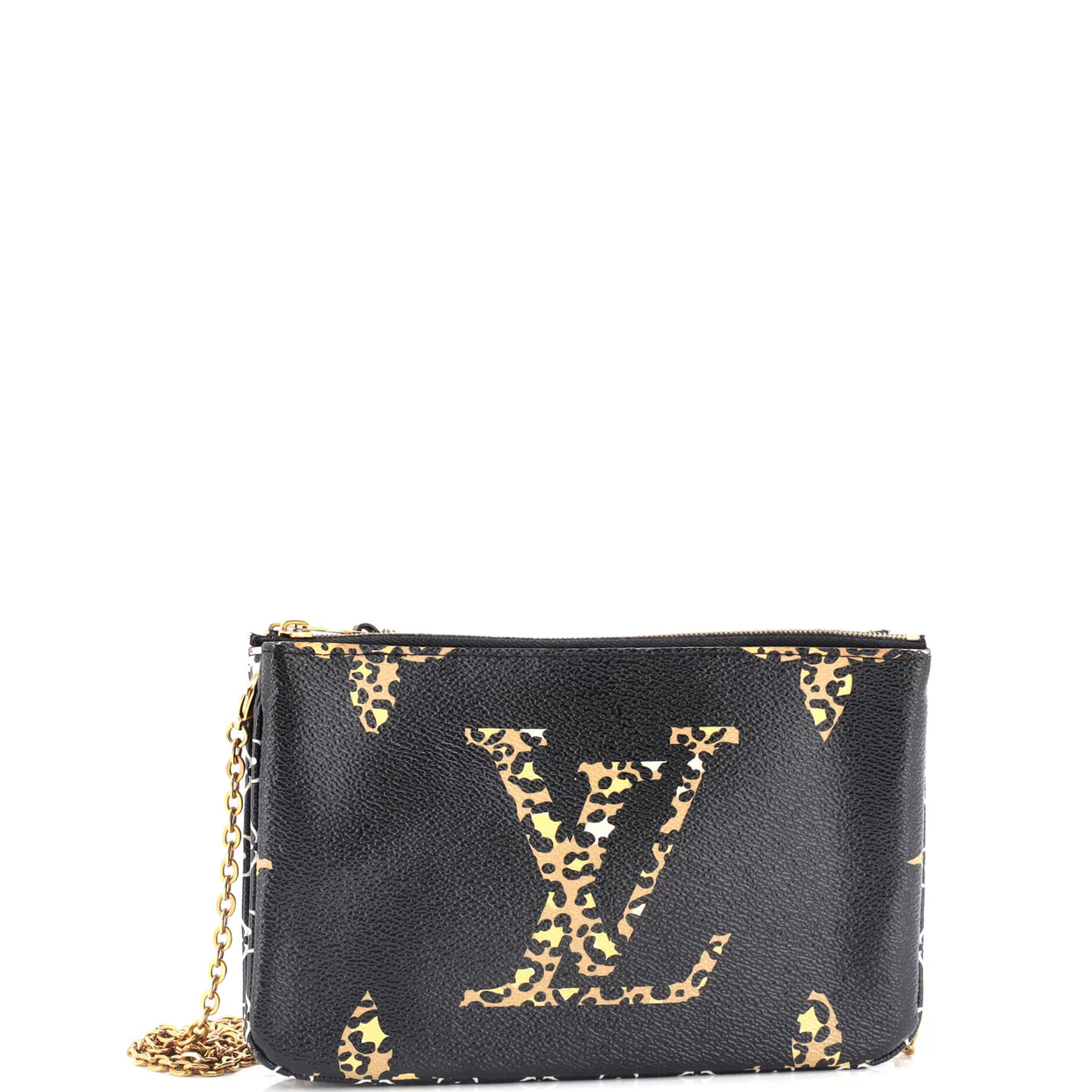 Double Zip Pochette Limited Edition Jungle Monogram Giant - Deep Luxury