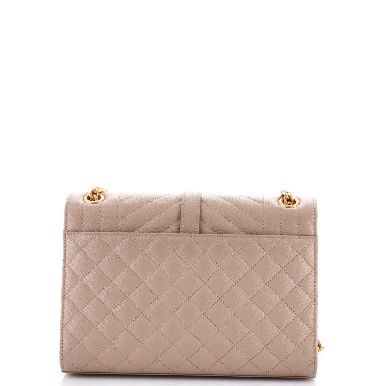 Classic Monogram Envelope Satchel Mixed Matelasse Leather Medium - Deep Luxury