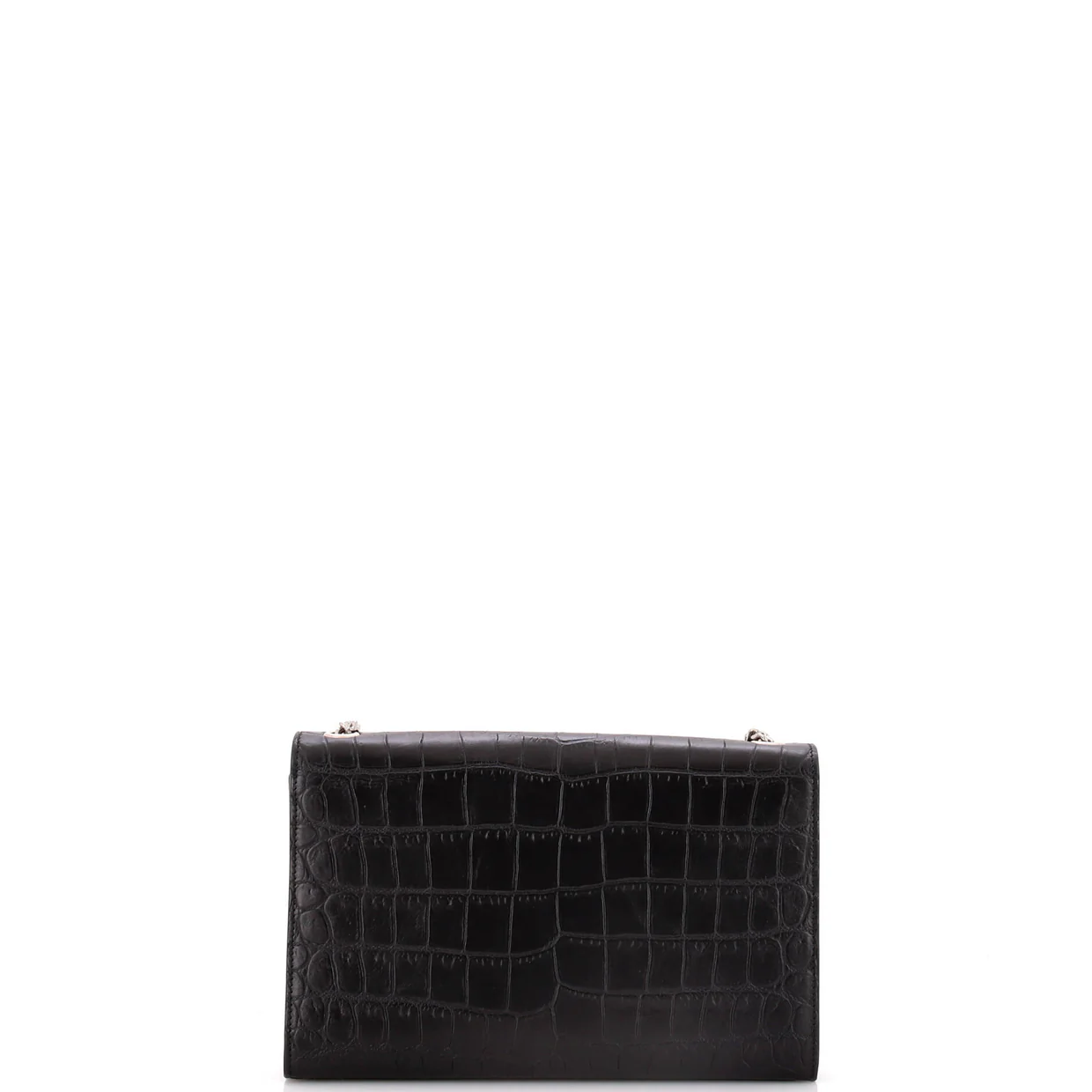 Classic Monogram Tassel Crossbody Bag Crocodile Embossed Leather Medium - Deep Luxury