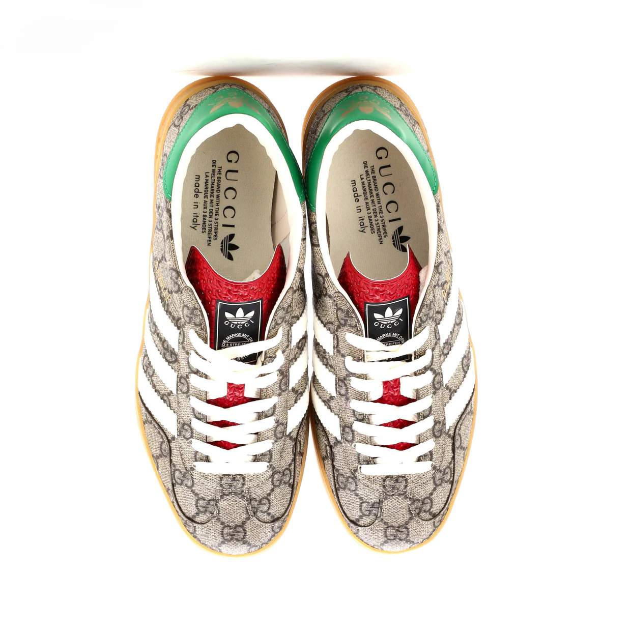 x Adidas Women's Gazelle Sneakers GG Coated Canvas - Deep Luxury
