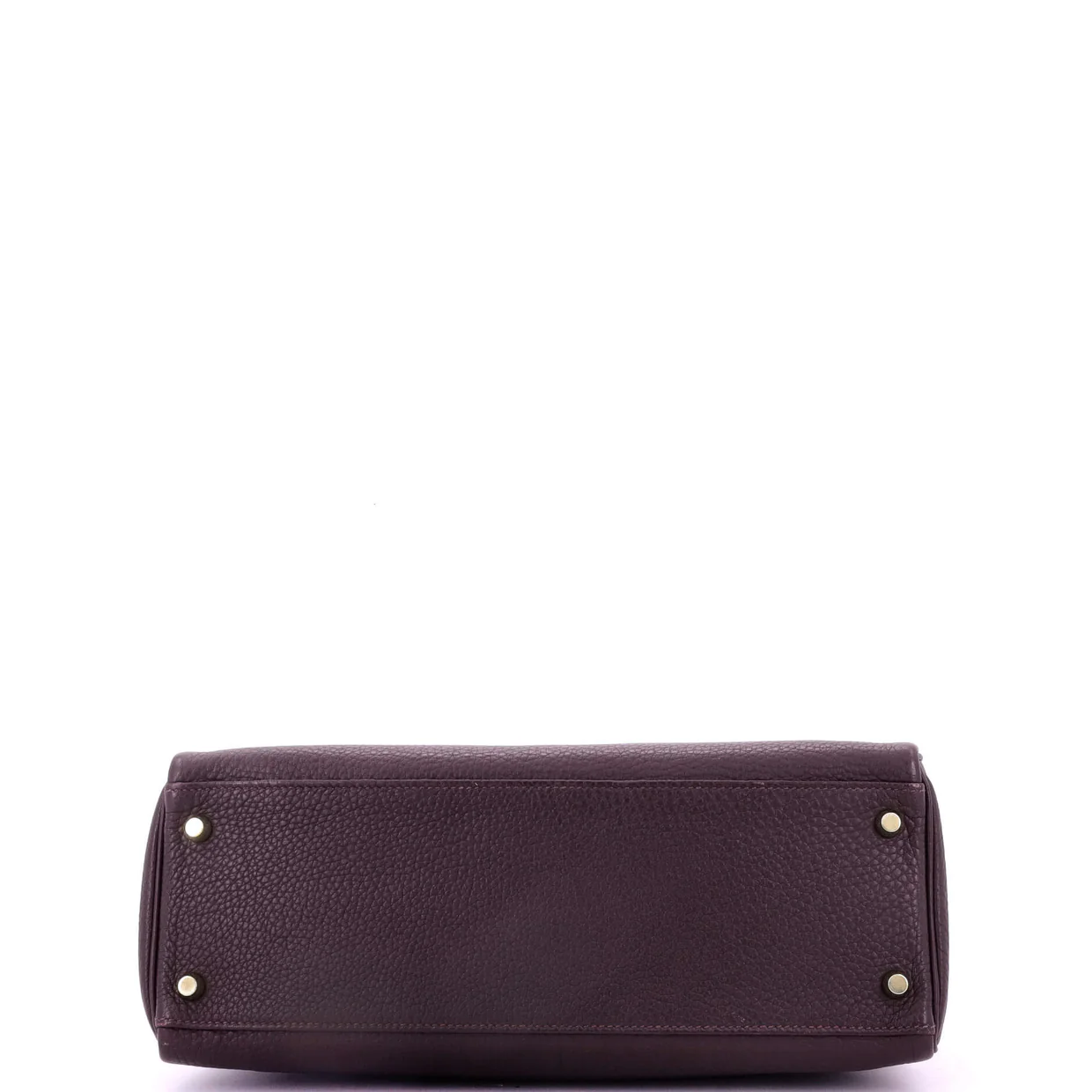 Kelly Handbag Raisin Togo with Gold Hardware 32 - Deep Luxury