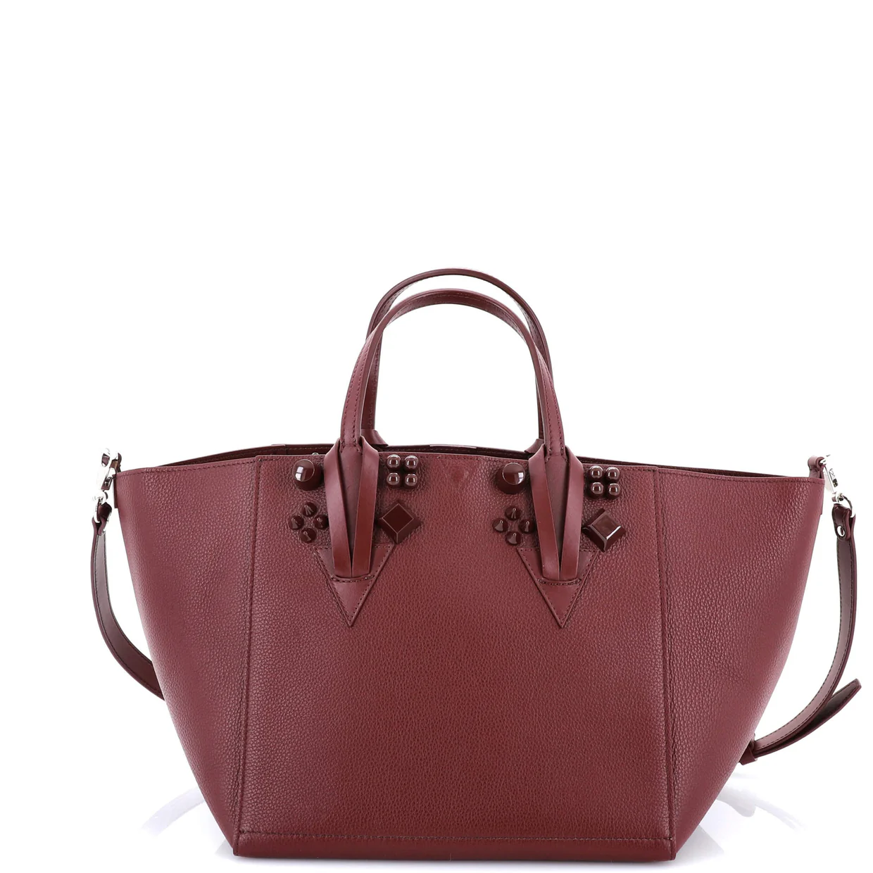 Cabachic Tote Studded Leather Small - Deep Luxury
