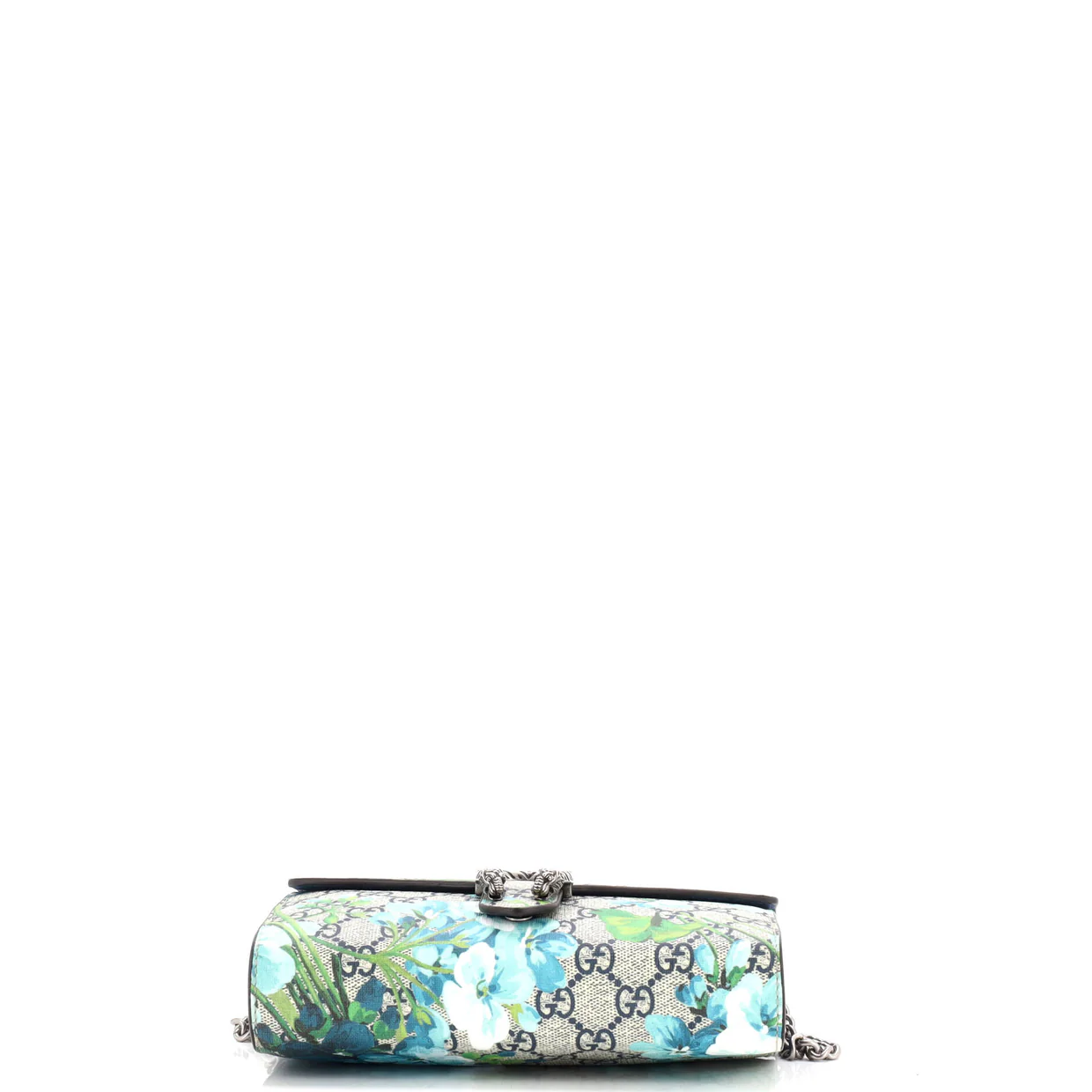 Dionysus Chain Wallet Blooms Print GG Coated Canvas Small - Deep Luxury