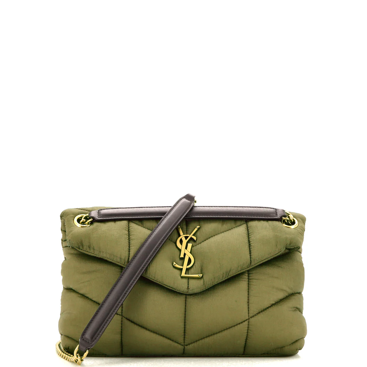 Loulou Puffer Shoulder Bag Quilted Nylon Small - Deep Luxury