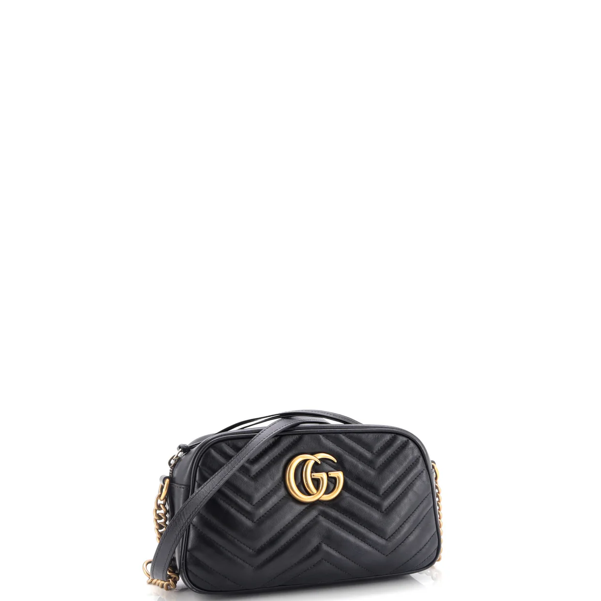 GG Marmont Shoulder Bag Matelasse Leather Small - Deep Luxury