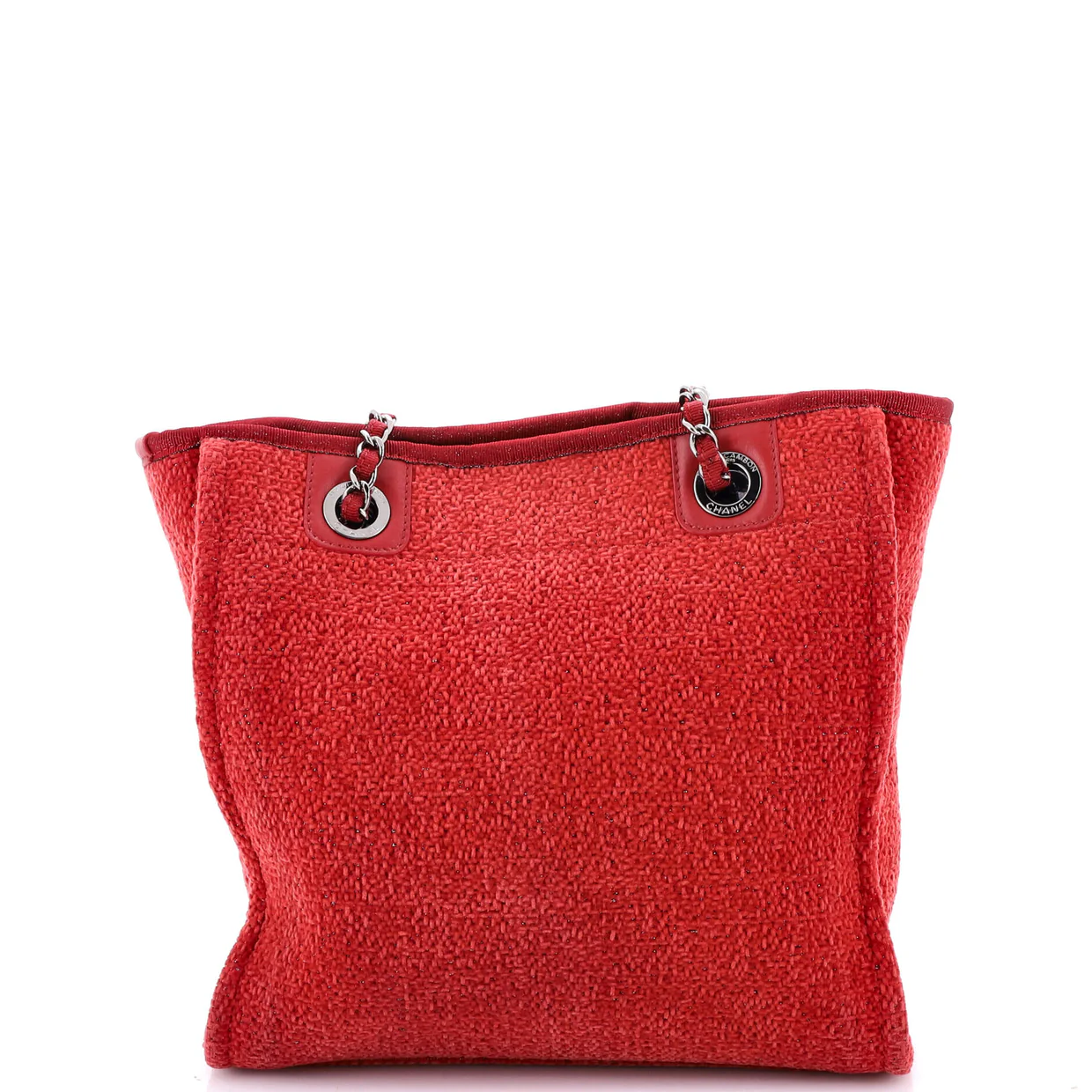 North South Deauville Tote Boucle Small - Deep Luxury