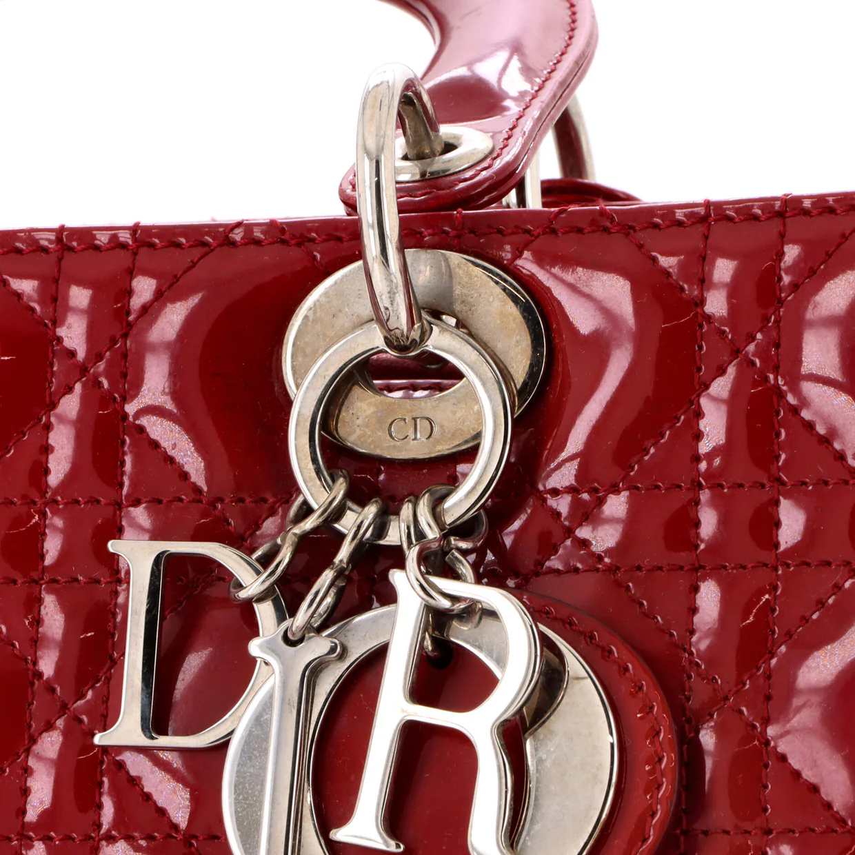 Lady Dior Bag Cannage Quilt Patent Large - Deep Luxury
