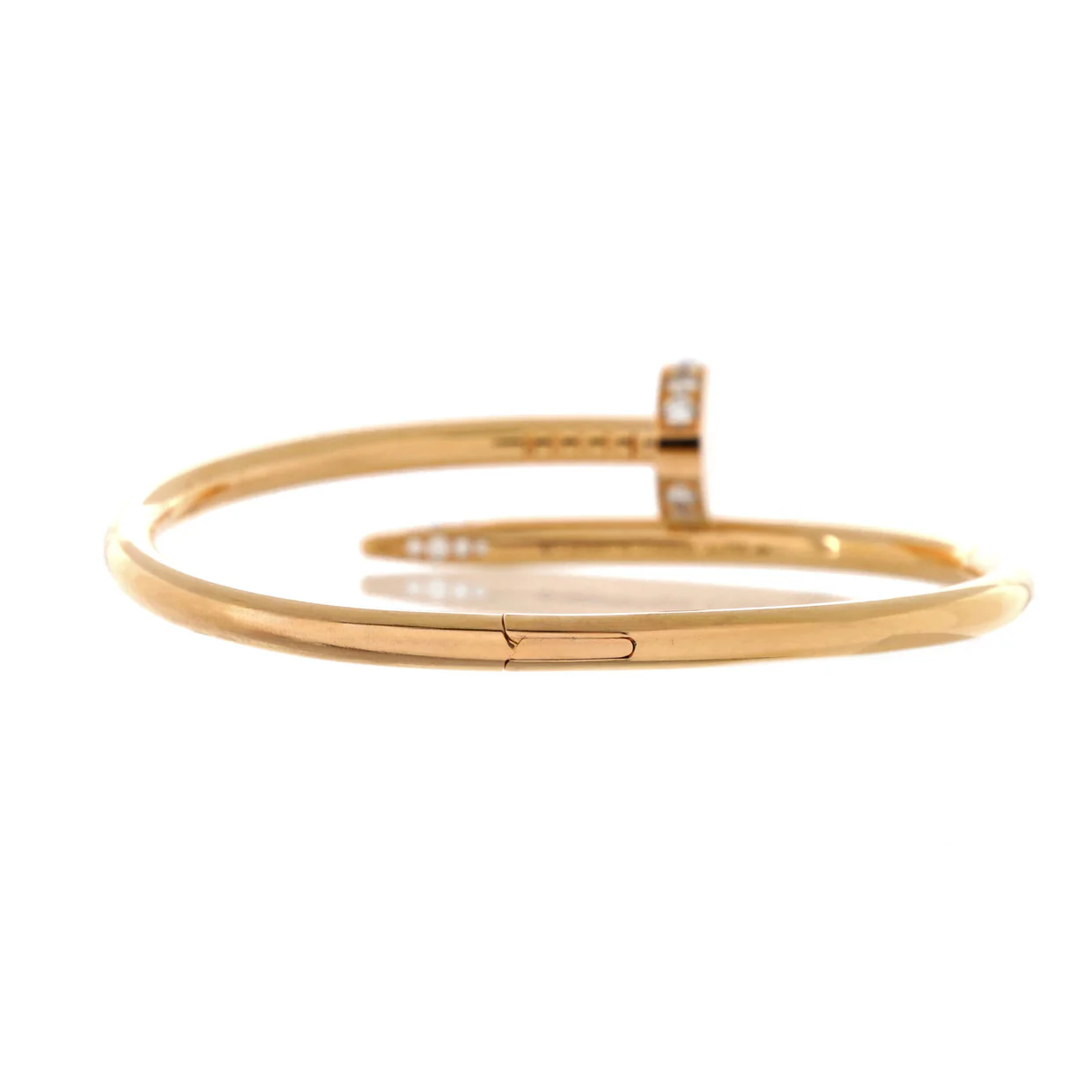 Juste un Clou Bracelet 18K Rose Gold with Diamonds Classic - Deep Luxury