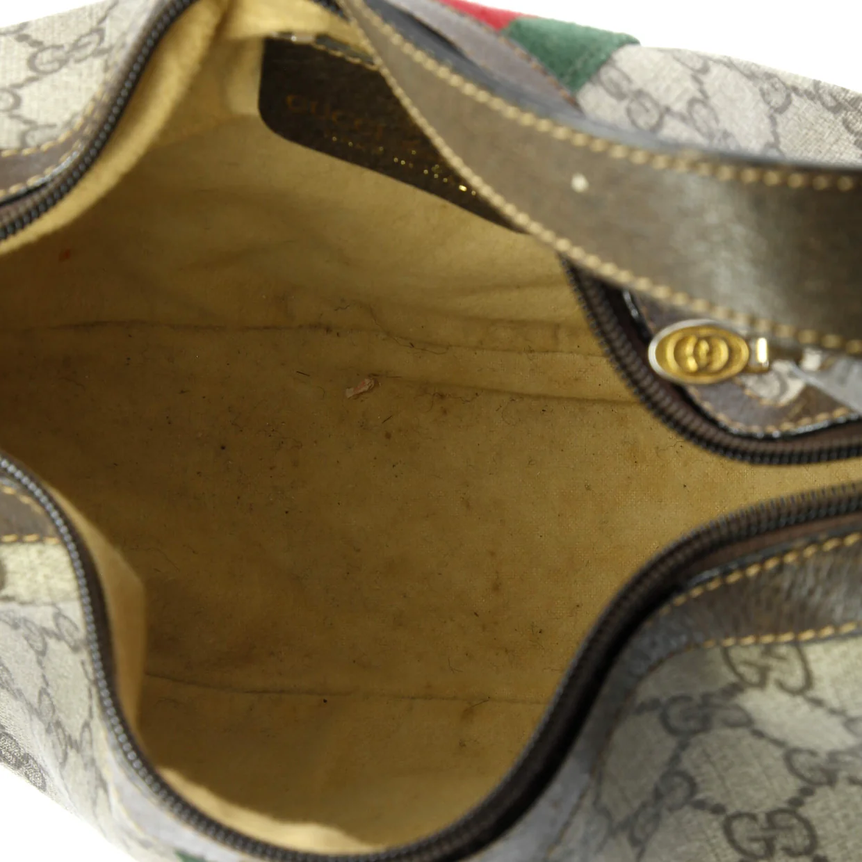 Ophidia Half Moon Hobo GG Coated Canvas Small - Deep Luxury