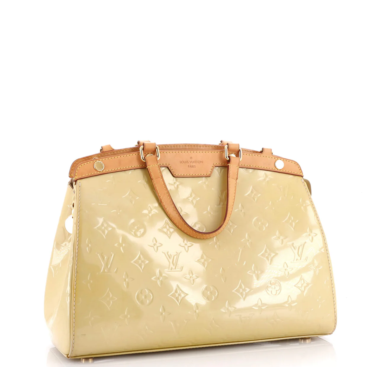 Brea Handbag Monogram Vernis MM - Deep Luxury