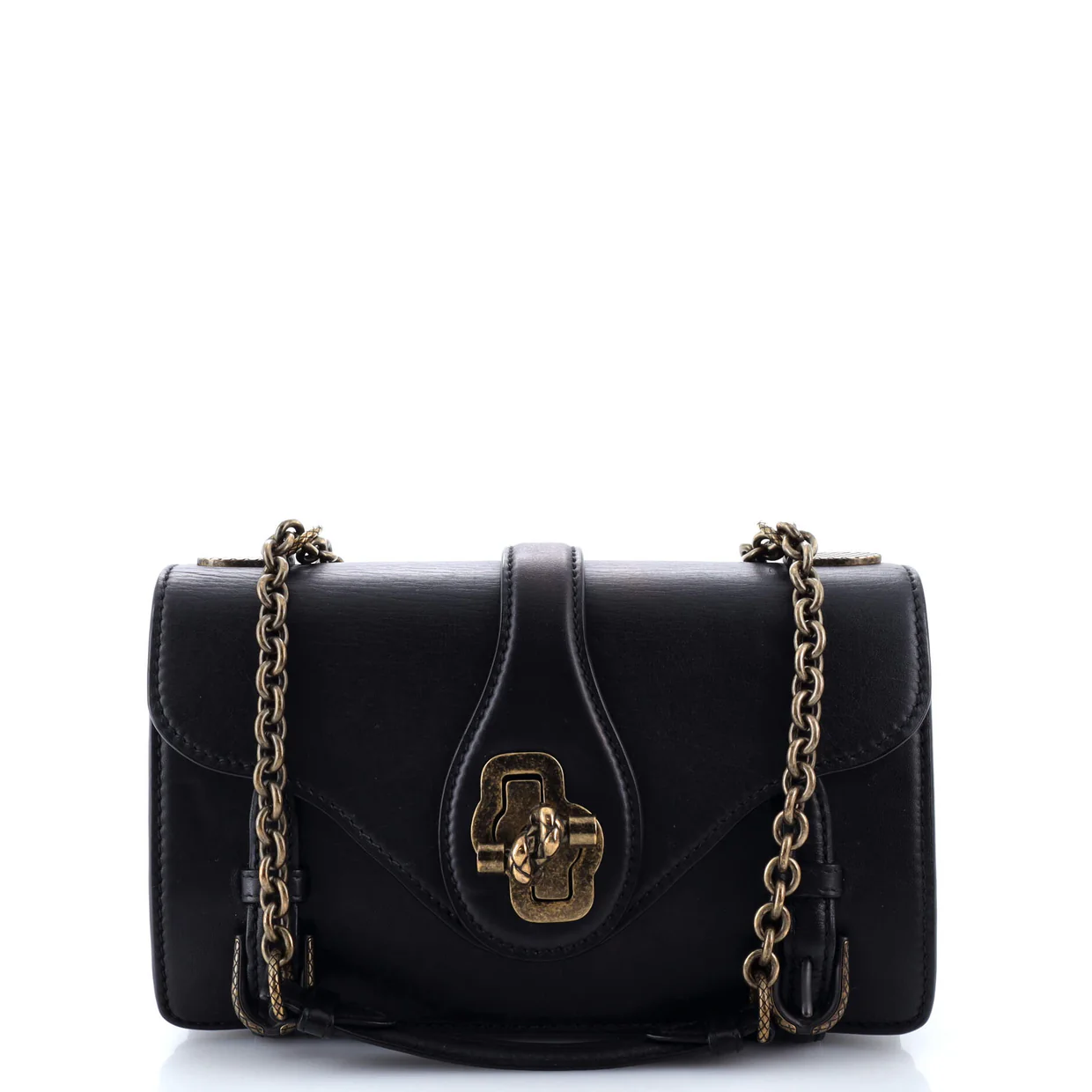 City Knot Flap Bag Leather - Deep Luxury