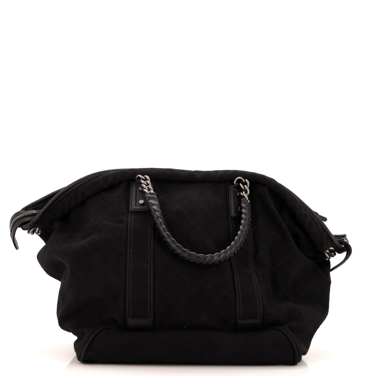 Street Style Weekender Bag Quilted Canvas - Deep Luxury