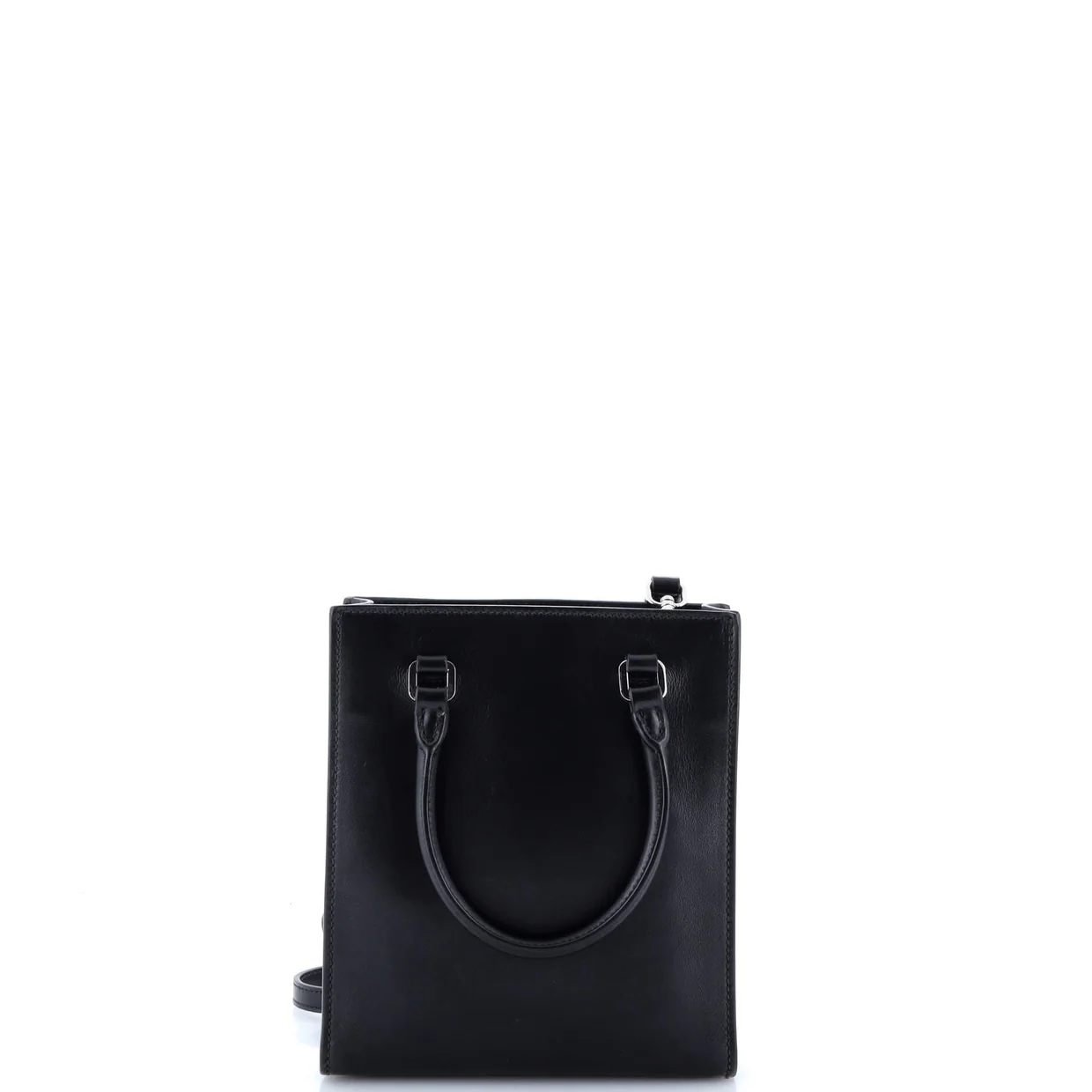 Logo Drill Tote Leather Mini - Deep Luxury